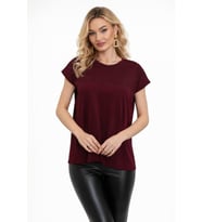 Kadın Triko Kısa Kol Bluz 12949 BGL-ST05311