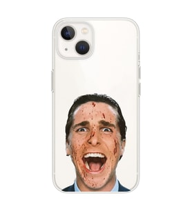 Iphone 14 Uyumlu American Psycho Tasarımlı Şeffaf Telefon Kılıfı