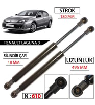 Renault Laguna 3 Bagaj Amortisörü