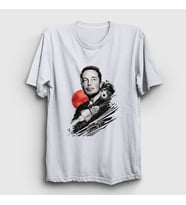 Presmono Unisex Beyaz Genius Elon Musk T-Shirt 333857tt