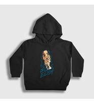 Presmono Unisex Çocuk Siyah Over Billie Eilish Kapüşonlu Sweatshirt 154542tt