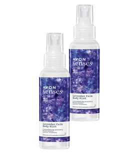 Avon Lavender Calm Lavanta ve Misk Kokulu Vücut Spreyi 100 Ml. İkili Set (Çok Renkli)