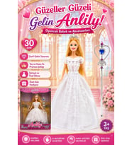 Anlily Güzeller Güzeli Gelin Oyuncak Bebek 30 cm Taç ve Asalı Prenses Kız Çocuk Hediye