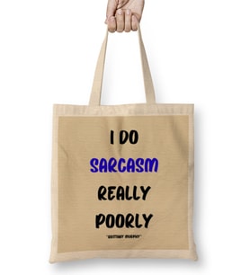 Sarcasm Funny Sayings Quote lover Gift For Women And Men - Vintage Retro Rainbow Style Bez Çanta Uzun Saplı