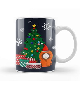 Kenny Around The Christmas Tree South Park Kupa Bardak Porselen