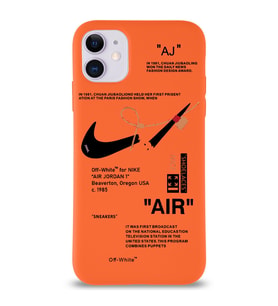 Apple iPhone 11 Uyumlu Lansman Kılıf Sneakers Tasarımlı Altı Kapalı İçi Kadife Kaplı Silikon Kapak (Şeffaf)