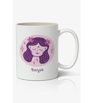 Başak Burcu Baskılı Kupa Bardak 2- Baskılı Kahve Kupa Bardak