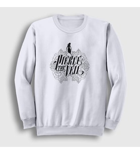 Presmono Unisex Beyaz Logo Pierce The Veil Sweatshirt 382722tt (Beyaz)