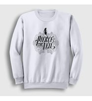 Presmono Unisex Beyaz Logo Pierce The Veil Sweatshirt 382722tt (Beyaz)