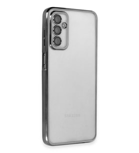 Galaxy M23 Kılıf Lensli Silikon - Siyah