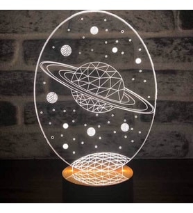 3 Boyutlu Galaxy Saturn Yeni