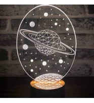 3 Boyutlu Galaxy Saturn Yeni