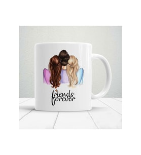 Kişiye Özel Friends Forever Baskılı Kupa