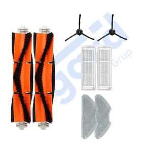 Xiaomi Mop 2 Pro (MJST1SHW) -Mop 2 Lite Uyumlu 2 Ana Fırça 2 Yan Fırça 2 Filtre 2 Mop PKT-iasgf0000390