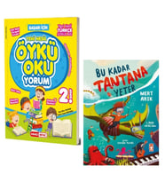 KIRMIZI BEYAZ YAYINLARI 2. SINIF ÖYKÜ OKUYORUM + BU KADAR TANTANA YETER (Hikaye-Öykü)(2 KİTAP)