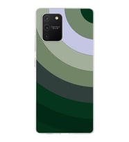 Samsung Galaxy A91  Kapak Renk Cümbüşü Tasarımlı Şeffaf Silikon Kılıf