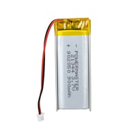 Powermaster 3.7 Volt 900 Mah Lityum Polimer Şarjlı Pil 9X20X50 mm Akıllı Saat Kulaklık Pili