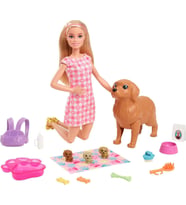 Barbie Ve Yeni Doğan Köpekler Oyun Seti, 3 Yaş Ve Üzeri, Hck75 (Çok Renkli)