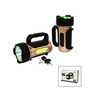 10W - SOLAR - USB ŞARJLI 2IN1 EL FENERİ RENKLİ FONKSİYONEL SMD LED (5343)