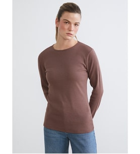 LCW EVERYDAY Bordo Bisiklet Yaka Kadın Body