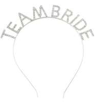 Periboia Gümüş Kaplama Kristal Taşlı Team Bride Taç (Karışık)