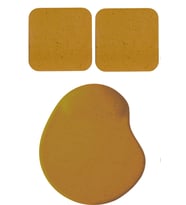 Oval Toprak Reng iKum Desen Bilek Destekli Mouse Pad + 2 Adet Kupa Fincan Bardak Altlığı Altlık Set