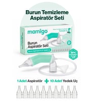 Bebek Burun Temizleme Aspiratörü + 10 Yedek Uç