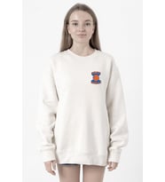 Dubious Handles Logo Beyaz Kadın 2ip Sweatshirt