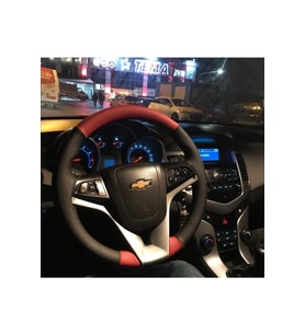 Chevrolet Aveo Dikmeli Deri Direksiyon Kılıfı