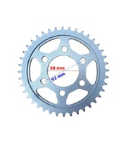 RKS SRK 125-R Arka Dişli 43T (Diş) (Beyaz)