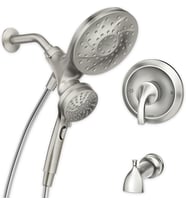 Moen 82304Srn Engage Magnetix Çok İşlevli El Duşu Ve Yağmur Duşu Kombo, Spot Dirençli Fırçalanmış Ni