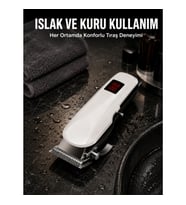 Mey İthalat® Tıraş Makinesi Profesyonel Saç Ve Sakal Kesme Milim Ayarlı Dijital Göstergeli Yeni Nesi