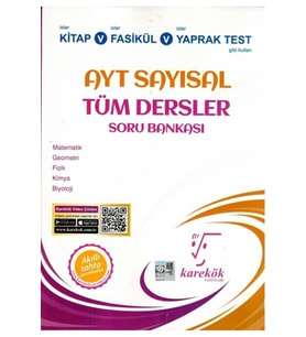 Karekök Yayınları Karekök Yayınları Ayt Sayısal Tüm Dersler Soru Bankası (Çok Renkli)