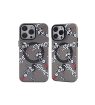 Apple iPhone 12 Pro Max Kılıf Apollo Magneticsafe Desenli Kapak - Apollo Siyah - 3