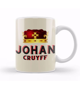 Johan Cruyff Art Gift Kupa Bardak Porselen