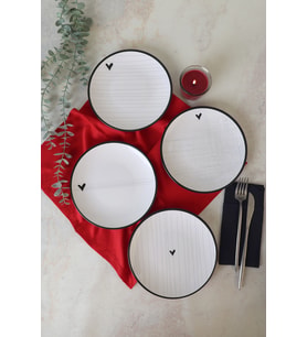 Keramika Sensa Ege Pasta Tabağı 20 Cm 4 Adet 23789-92