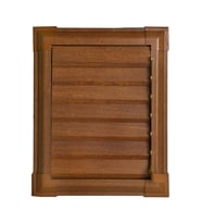 55x60 Alüminyum Ahşap Banyo Wc Havalandırma Panjuru