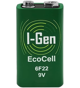 Batteries 6F22 Ecocell 9V Pil 9 Volt Kare Pil (1, Tek Adet)
