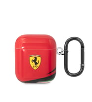 Apple Airpods Kılıf Ferrari Orjinal Lisanslı IML Baskılı Klasik Logolu TPU Kılıf
