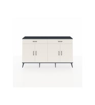 Arges Konsol 4 Raflı 2 Çekmeceli 4 Kapaklı 176x30x99 Antrasit-Aytaşı