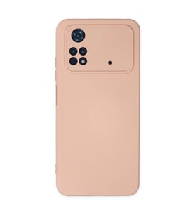 Xiaomi Poco M4 Pro 4g Kılıf Nano İçi Kadife Silikon - Pudra