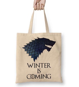 Stark Logo Game of Thrones Bez Çanta Uzun Saplı