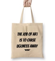 Bono Quotes Gift Bez Çanta Uzun Saplı
