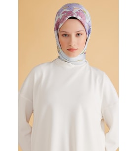 Belli Fresh Pure Eşarp 1-05 Buz Mavi Karışık Desen 49978