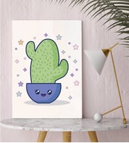 BK Gift Kaktüs Tasarımlı Kanvas Tablo-8