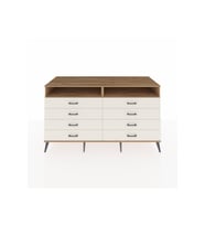 Kronos Konsol 2 Raflı 8 Çekmeceli  176x59x99 Çam-Çam/Aytaşı