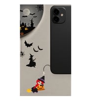 Miyuki Boncuk El Yapımı Cadı Telefon Çarmı - Charm Halloween Cadılar Bayramı (Çok Renkli)