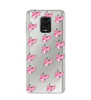 Xiaomi Redmi Note 9S - Redmi Note 9 PRO Uyumlu Pink Panter Tasarımlı Şeffaf Telefon Kılıfı