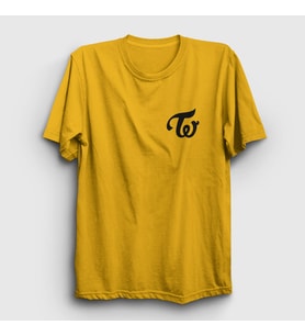 Presmono Unisex Sarı Logo K-Pop Twice T-Shirt 280350tt (Sarı)