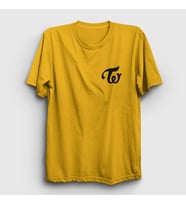 Presmono Unisex Sarı Logo K-Pop Twice T-Shirt 280350tt (Sarı)